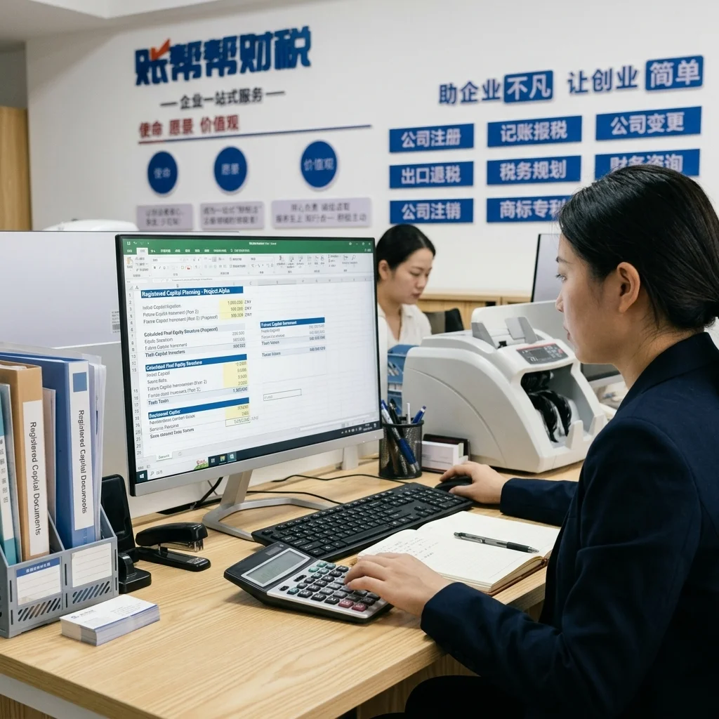 惠州注册资本填写分析办公场景