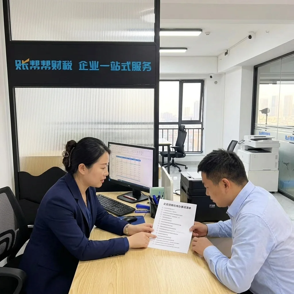 惠州账帮帮财税顾问为客户讲解注册公司后的待办事项