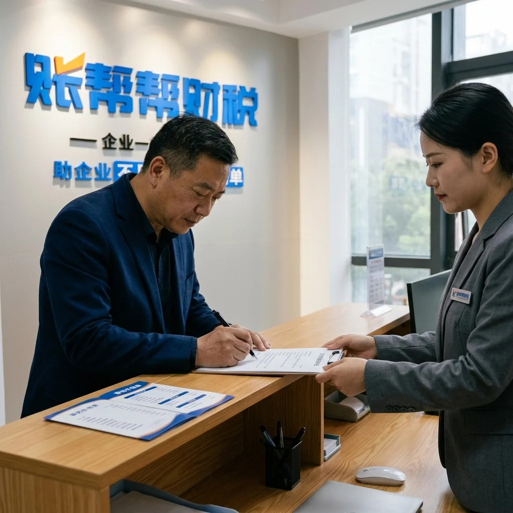 惠州企业主在账帮帮财税前台签订公司注销代办服务协议