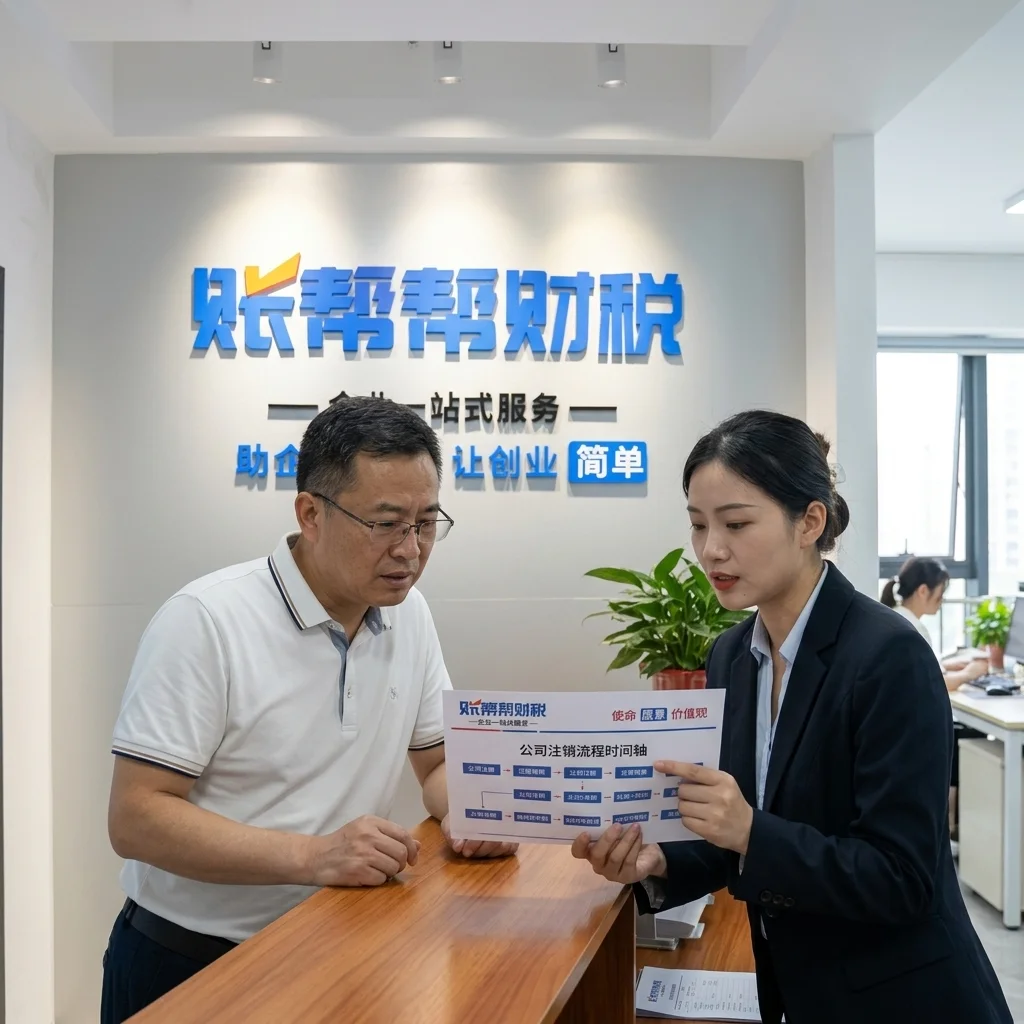 惠州企业主在账帮帮财税前台咨询公司注销需要多长时间